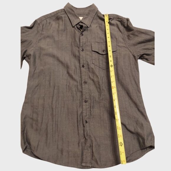 𝅺american Eagle shirt Gray button down Mens size medium - Picture 3 of 6